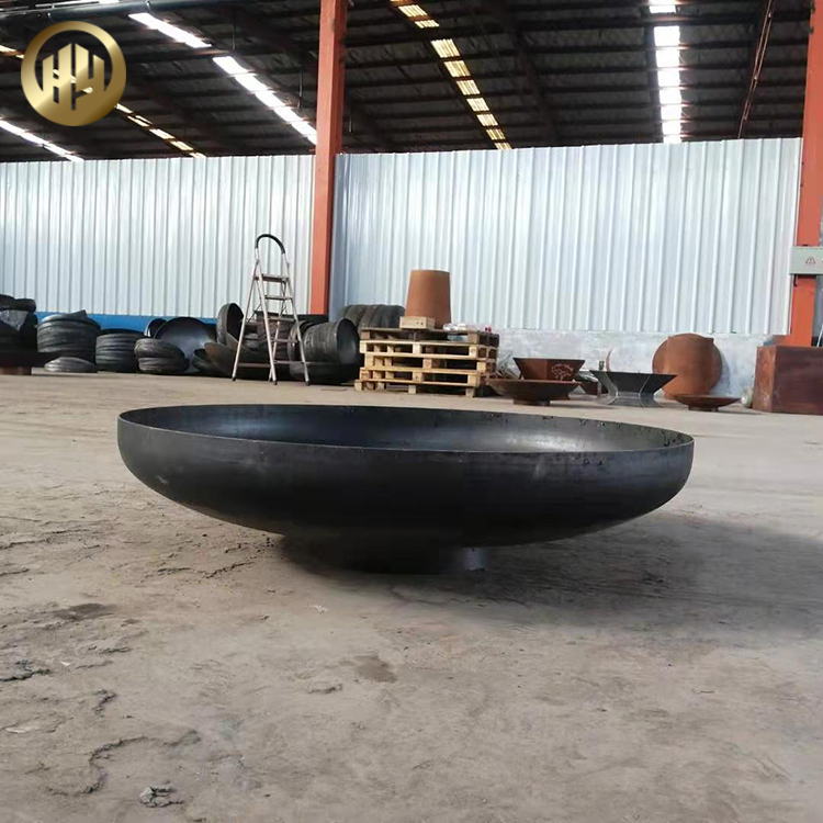 Medium Factory Supply Round Metal Decoration Fire Bowl Pit With Base