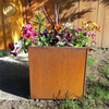 Garden Metal Corten Steel Tapered Shape Practical Flower Planter Nursery