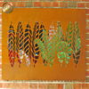 Horizontal Metal Rusty Metal Decoration Corten Steel Leaf Pattern Screen