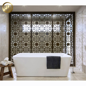 Modern Style Rectangular Custom Thickness Hanging Metal Decoration Screen