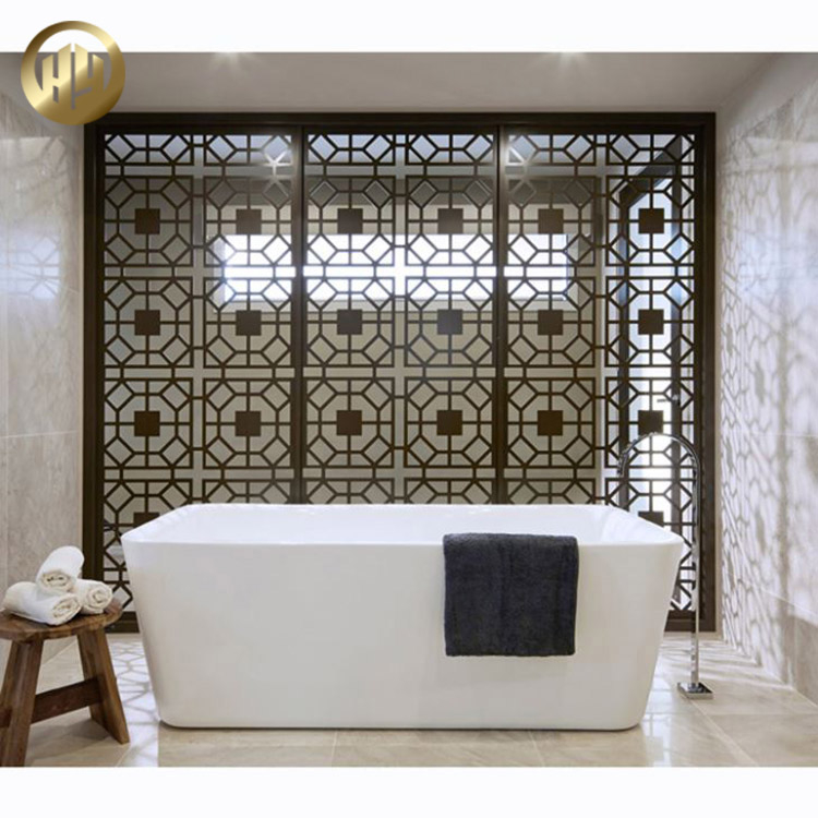 Modern Style Rectangular Custom Thickness Hanging Metal Decoration Screen