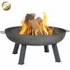 Powder Coating Metal Round Wood Burning Simple Fire Bowl Pit With Feet