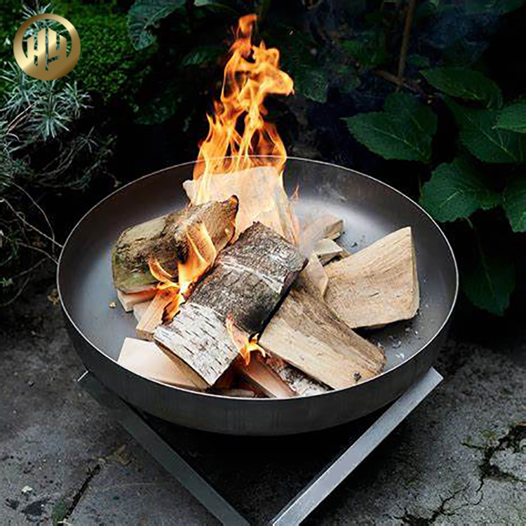 Outdoor Original Colour Round Barbecue Half Grill Metal Fire Pit 