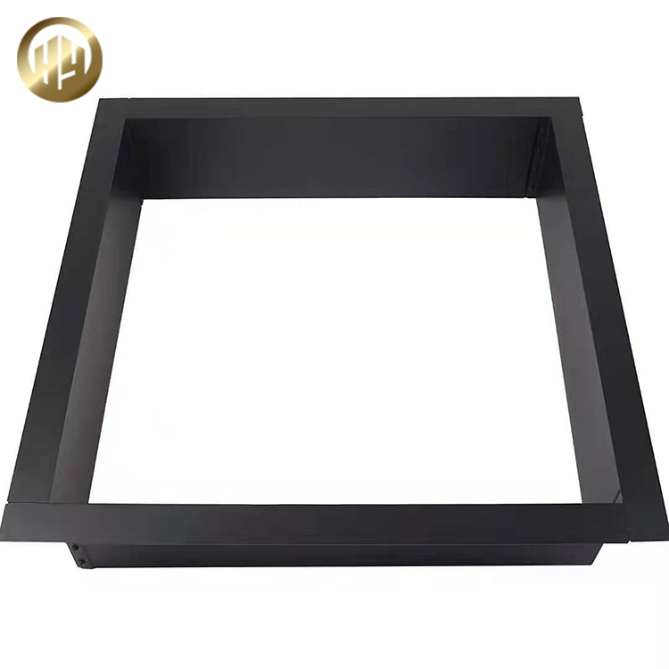 Simple Modern Style Square Metal Decoration Fire Pit Without Bottom