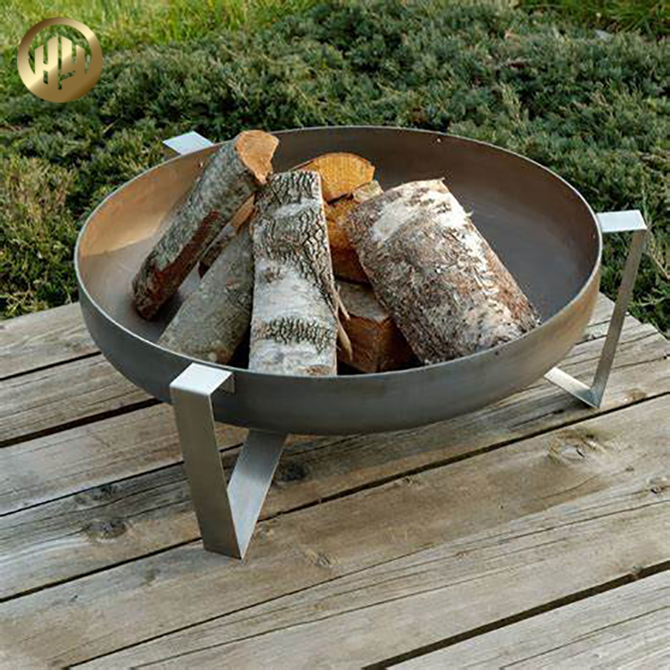 Small Metal Decoration Fire Pit Original Colour Round Heater