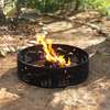 Custom Thickness Steel Laser Cut Pattern Round Fire Ring Metal Heater