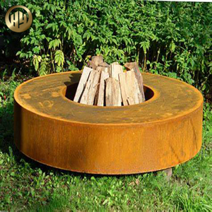 Hot Sale Distinctive Design Corten Steel Rusty Round Fire Pit