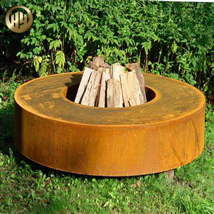 Hot Sale Distinctive Design Corten Steel Rusty Round Fire Pit
