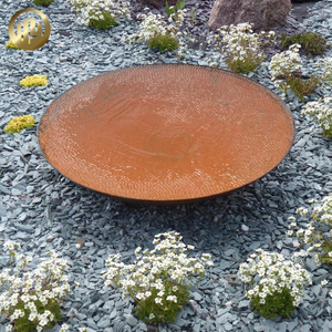 Courtyard Camping Corten Steel 2mm Thickness Metal Wood Burning Fire Pit