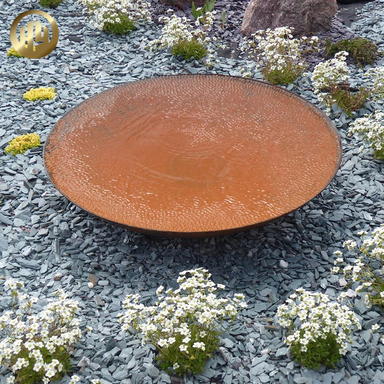 Courtyard Camping Corten Steel 2mm Thickness Metal Wood Burning Fire Pit