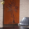 Bamboo Pattern Laser Cut Metal Corten Steel Rectangular Decoration Screen