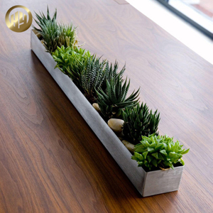 Metal Long Rectangular Simple Room Decoration Ornaments Planter