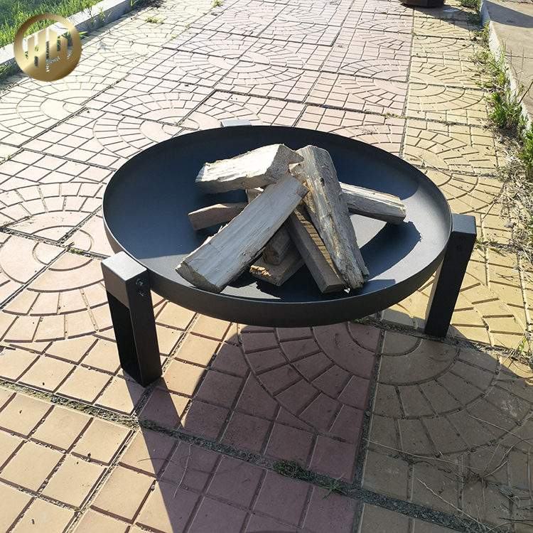 High Quality Black Round Metal Heater Outdoor Barbecue Corten Steel Fire Pit