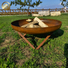 Factory Supply Rusty Metal Heater Barbecue Wood Burning Fire Pit