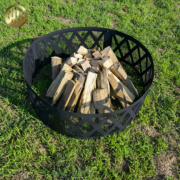 Morden Design Hollow Out Metal Fire Pit Corten Steel Wood Burning Heater