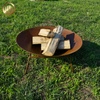 Simple Design Rusty Metal Fire Pit Corten Steel Wood Burning Heater