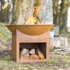Factory Supply Round Fire Bowl Pit Metal Decoration Heater With Base Feet