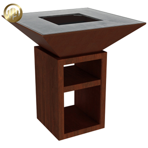 Modern Style Corten Steel Barbecue Fire Pit Metal Decoration Heater