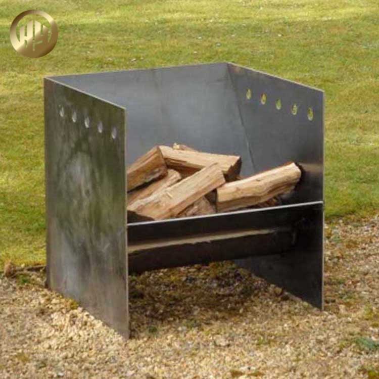 Courtyard Decoration Rectangular Assembly Wood Burning Heater Fire Pit