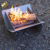 Rectangular Assembly Laser Cut Pattern Metal Practical Heating Fire Pit