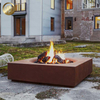 Courtyard Landscape Corten Steel Heater Rusty Treatment Metal Fire Pit