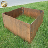 Outdoor Assembly Corten Steel Rusty Metal Rectangular Flower Planter