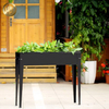 High Quality Rectangular Metal Decoration Planter With Base Medium Nursery