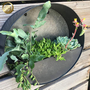 Simple Metal Laser Cut Decoration Ornaments Plants Nursery Planter