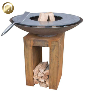 Simple Barbecue Corten Steel Custom Size Metal Practical Fire Pit