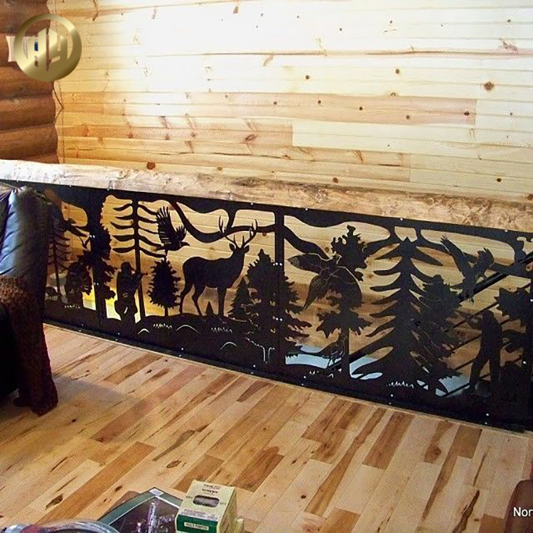 Room Decoration Powder Coating Ornaments Metal Custom Pattern Screen