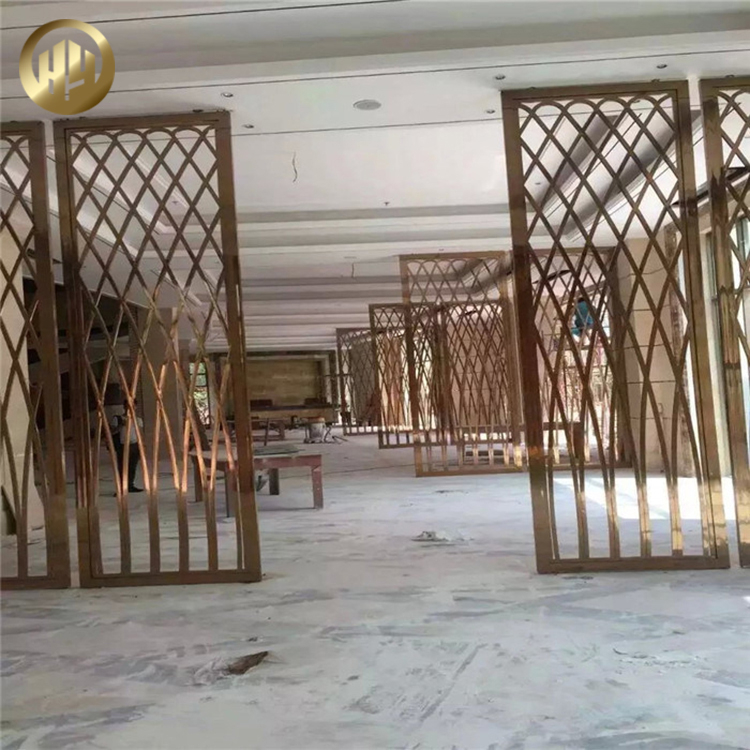 Simple Metal Indoor Decoration Rectangular Powder Coating Screen