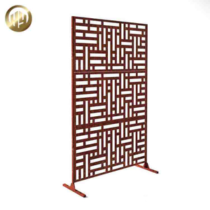 Wholesale Outdoor Corten Steel Simple Pattern Metal Decoration Screen