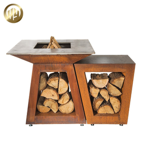 Courtyard Practical Metal Decoration Corten Steel Fire Pit Barbecue Heater
