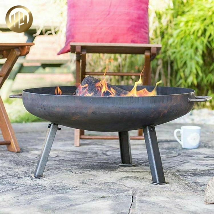 Factory Supply Steel Rusty Treatment Metal Wood Burning Fire Pit