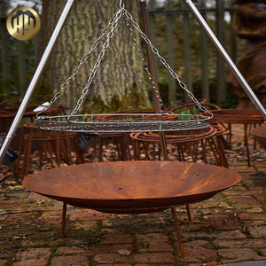 Round Shape Metal Wood Burning High Quality Decoration Fire Bowl Pit