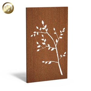 Wholesale Corten Steel Rusty Metal Garden Decoration Panel Screen