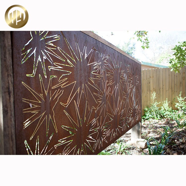 High Quality Corten Steel Rusty Metal Ornaments Decoration Screen