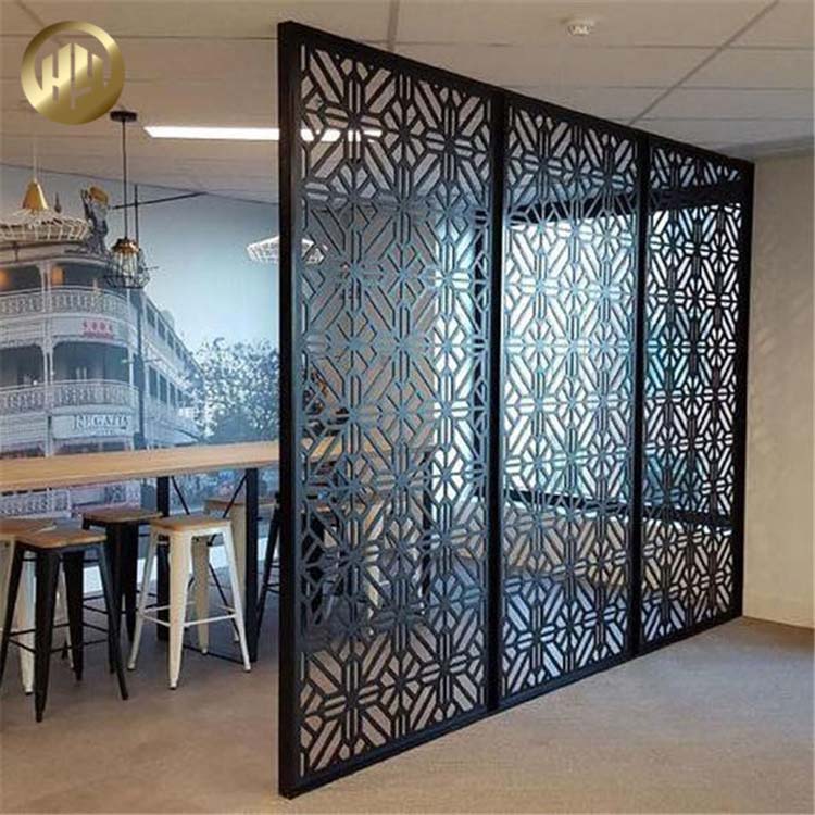 Room Divider Metal Powder Coating Rectangular Decoration Screen
