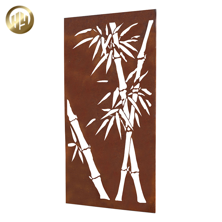 Custom Pattern Corten Steel Rusty Metal Decoration Panel Screen