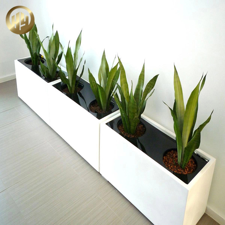 Garden Room Decoration Metal Powder Coating 2mm Thickness Planter