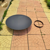 High Quality Round Heater Black Corten Steel Outdoor Barbecue Fire Pit