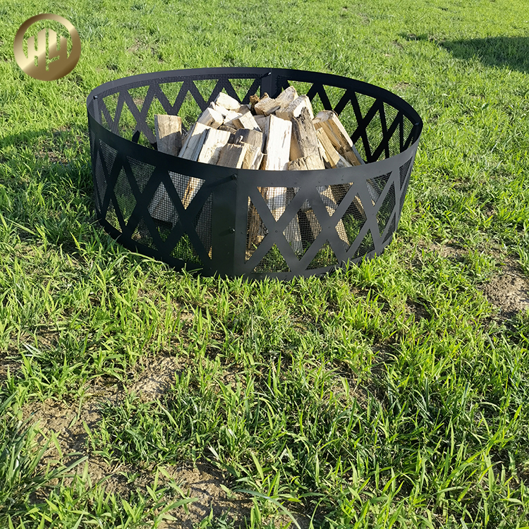 Morden Design Hollow Out Metal Fire Pit Corten Steel Wood Burning Heater