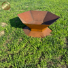 Morden Design Rusty Hexagon Outdoor Barbecue Heater Corten Steel Fire Pit