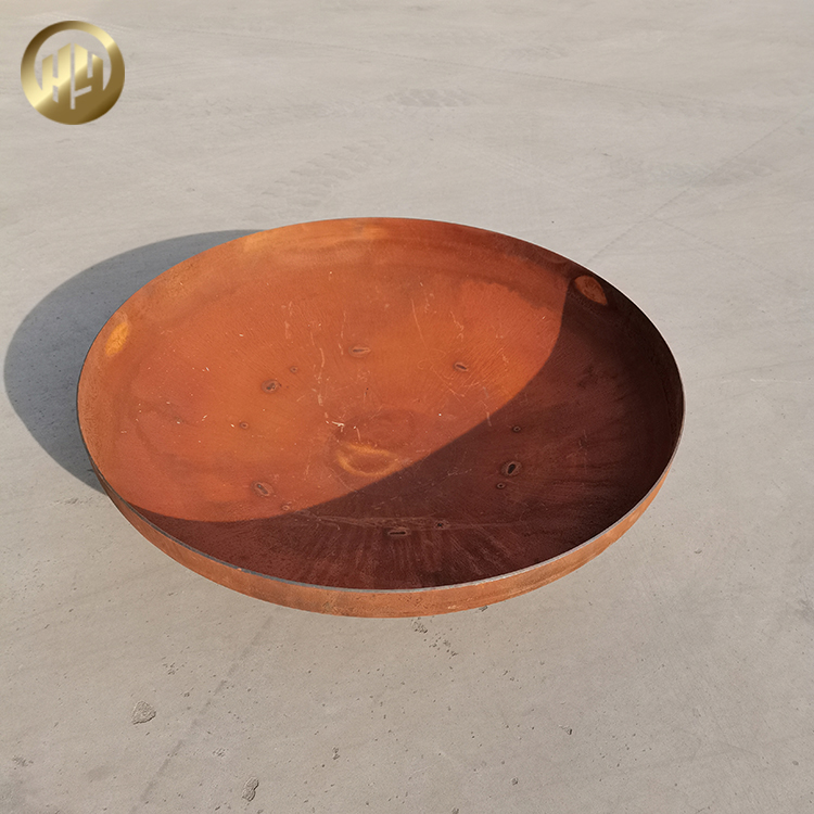 2mm Thickness Corten Steel Metal Heating Fire Pit Rusty Decoration Brazier