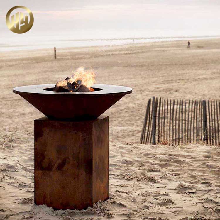 Courtyard Barbecue Metal Wood Burning Practical Fire Pit Heater