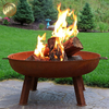 Rusty Treatment Corten Steel Barbecue Metal Fire Pit Metal Garden Heater