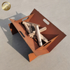 High Quality Corten Steel Rectangular Heater Garden Decoration Round Fire Pit