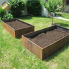 High Quality Flat Rectangular Corten Steel Metal Decoration Planter Pot