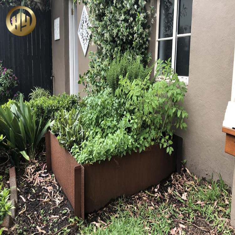 Square Lawn Assembly Garden Decoration Metal Flower Planter Nursery