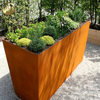 Rectangular Stand Corten Steel Garden Decoration Plants Nursery Planter